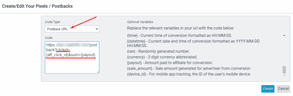 How to setup Postbacks with Algo Affiliates